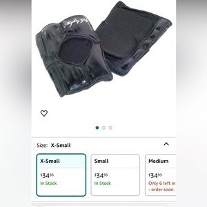 Mighty grip knee pads x small grippy pole climbing knee pads